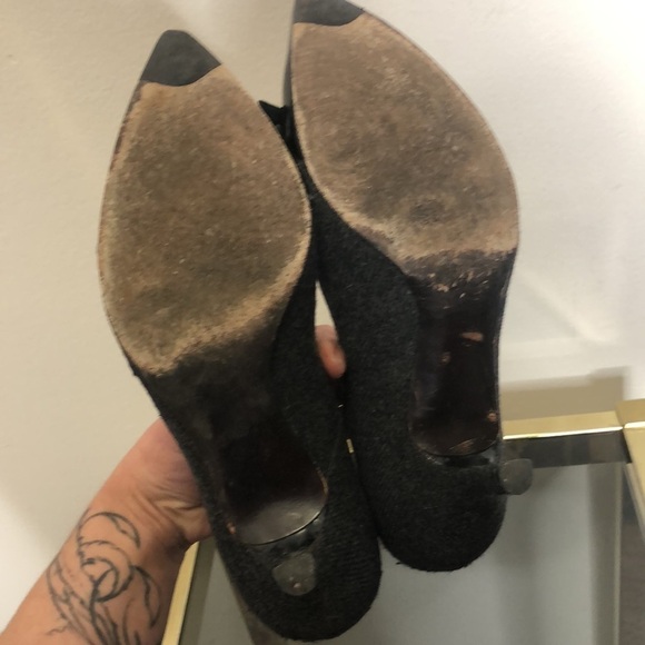 Stuart weitzman point toe wool kitten pumps size 7.5 - Picture 8 of 8